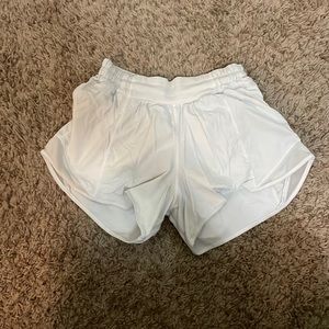 White lululemon size 4 tall shorts